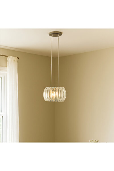 NisaLuce Nisa Luce Dives Taşlı Avize - Krom - 70 cm