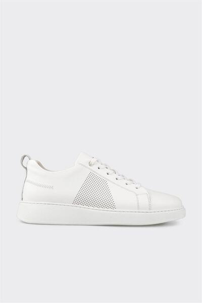 Elle Shoes Beyaz Deri Erkek Spor Ayakkabı