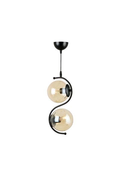 Correx Black and Honey Pendant Lamp - Pack of 2