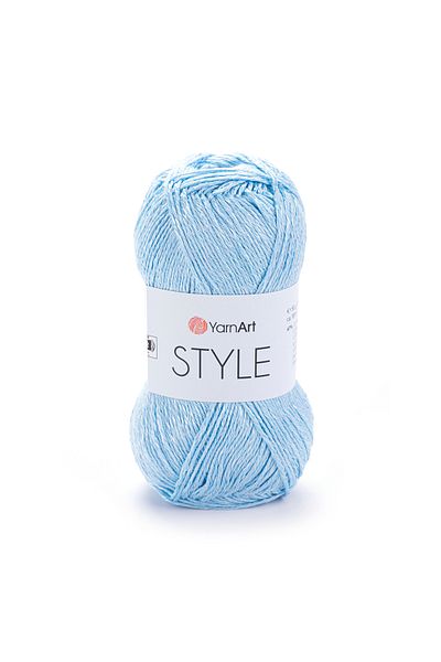 Yarnart Στυλ - Γυαλιστερό Χειροποίητο Νήμα Baby Blue-668