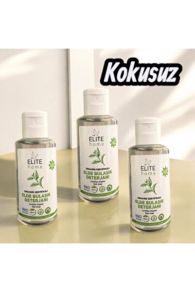 The Elite Home Organik Ve Vegan Sertifikalı Elde Bulaşık Deterjanı 50 Ml*3 Ad...