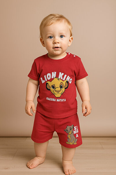 mb kids طقم صيفي للأطفال الصغار من Lion Shorts