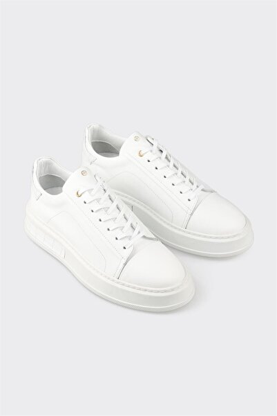 Elle Shoes Beyaz Deri Erkek Spor Ayakkabı
