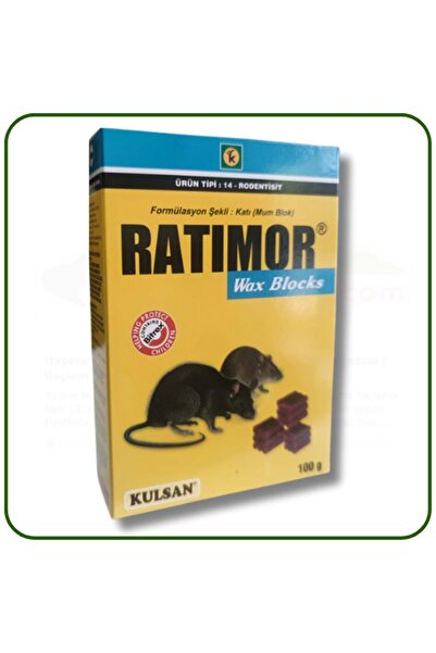 Kulsan İlaç Ratimor Wax Blocks Fare Zehiri | 100 gram