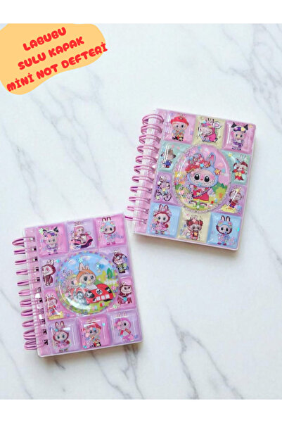 ALLStore LABUBU MİNİ NOT DEFTERİ SULU KAPAK STİCKER HEDİYELİ