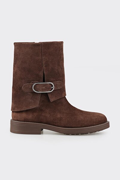 Elle Shoes Kahve Deri Kadın Günlük Bot