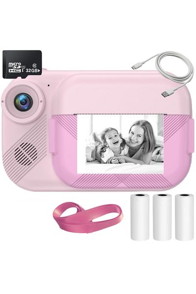 SMARTIC Camera, Instant Print, Full HD 1080p, 3.5”, 1200mah, Games, Mp3, Memory Card Gift