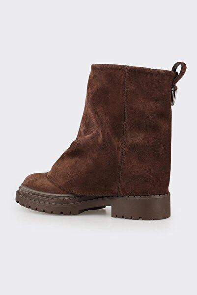 Elle Shoes Kahve Deri Kadın Günlük Bot