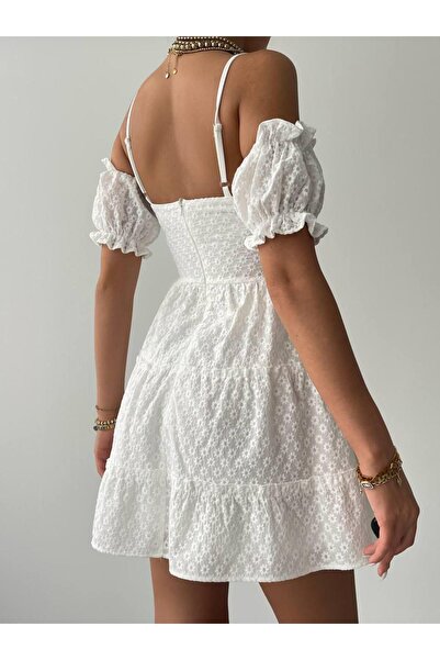 Eosds Μίνι φόρεμα Lucca με ελαστικό μανίκι