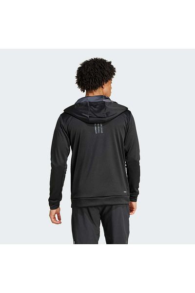 adidas Мъжко черно ежедневно яке Camo HD