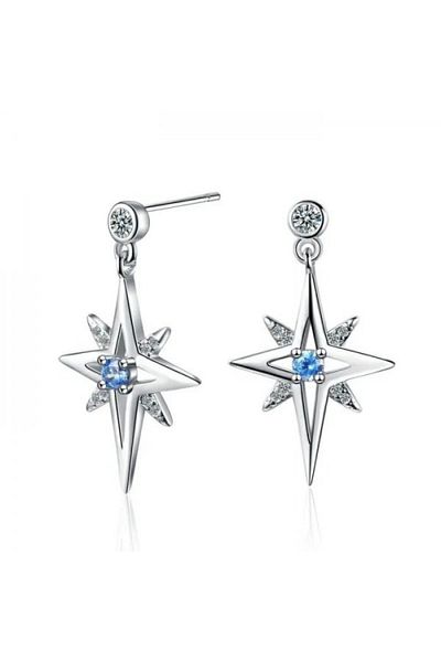 Kelan Cercei din argint 925 cu elemente Frozen, albastru deschis