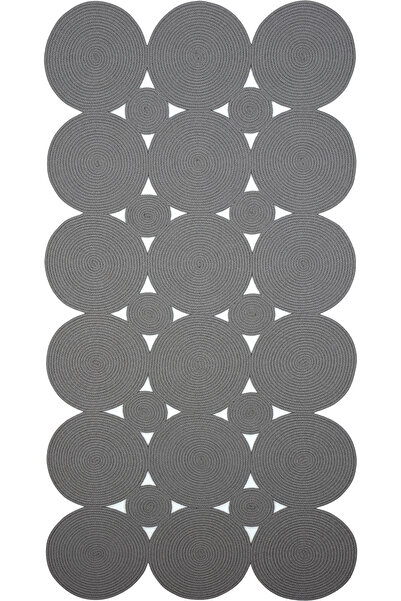 Cool Halı Luke Açık Gri Yıkanabilir Mutfak Halısı Dekoratif Leke Tutmaz Bohem...