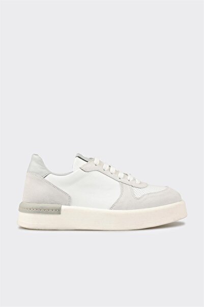 Elle Shoes Beyaz Deri Kadın Spor Ayakkabı