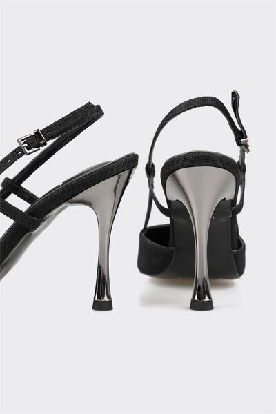 Elle Shoes Siyah Kadın Topuklu Ayakkabı