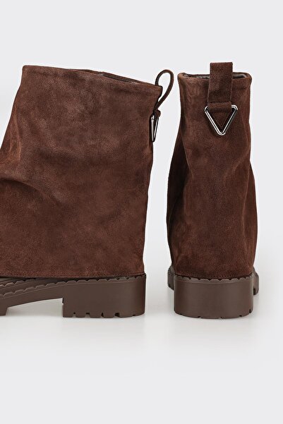 Elle Shoes Kahve Deri Kadın Günlük Bot