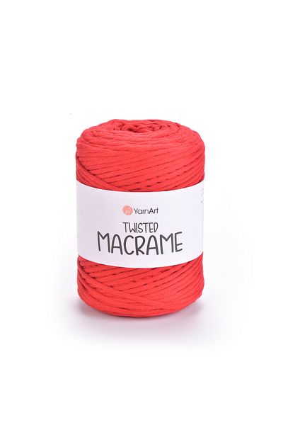 Yarnart Twisted Macrame - Μακραμέ Χέρι Πλεκτό Νήμα Κόκκινο-773