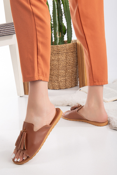 Slipcat Γυναικείες Φούντες Παντόφλες Μαύρισμα