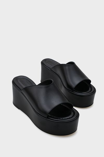 Capone Outfitters Papuci de damă Marta Platform Metallic cu o singură curea