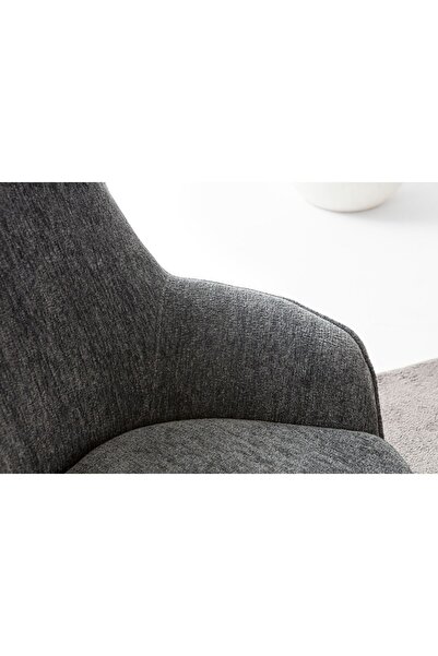 EDSY HOME Armoni Berjer Antrasit Tekli Koltuk