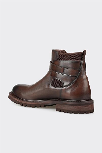 Elle Shoes Kahve Deri Erkek Günlük Bot