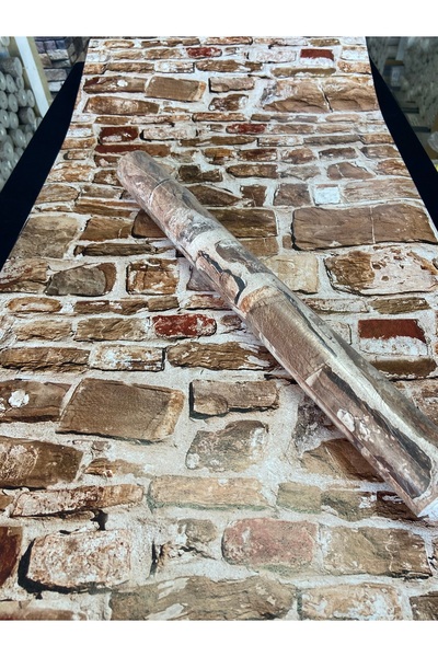 KOÇ YAPI DEKOR 5.30m2 3d Taş Desen Silinebilir eni 53cm /boyu 10metre Duvar K...
