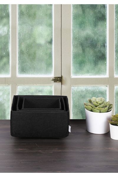 HOMİNG Multi-Purpose 3' Felt Box Organizer Basket Set Hmy-6269
