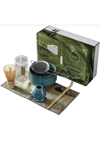 minigimin dolabı 7 parça japon Matcha cayi seti