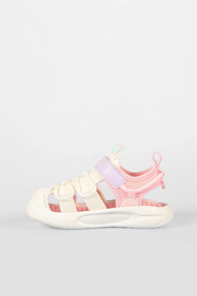 Vicco Thin Lighted Girls Preschool White Sandals