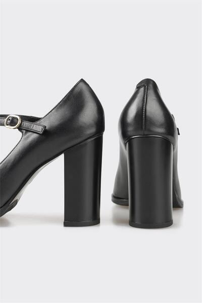 Elle Shoes Black Leather Women's Shoes