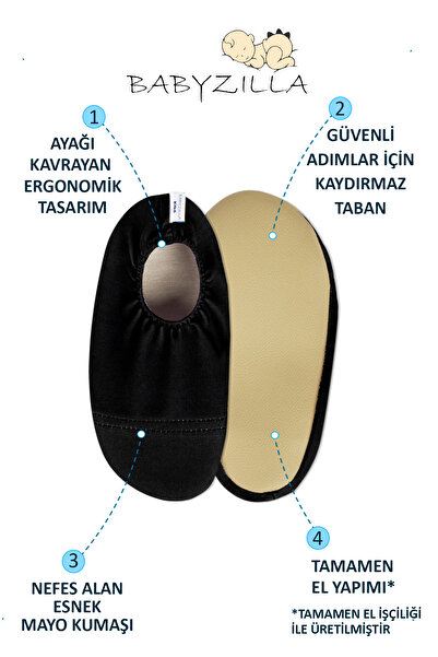 BabyZilla Kaydırmaz Taban Deniz Ayakkabısı, Çocuk Havuz Patiği