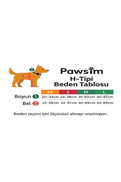 Pawsim Kişiye Özel Isimli H Model Ayarlanabilir Kadife Köpek Göğüs Tasması - S/m/l Gezdirme Kayışı Set