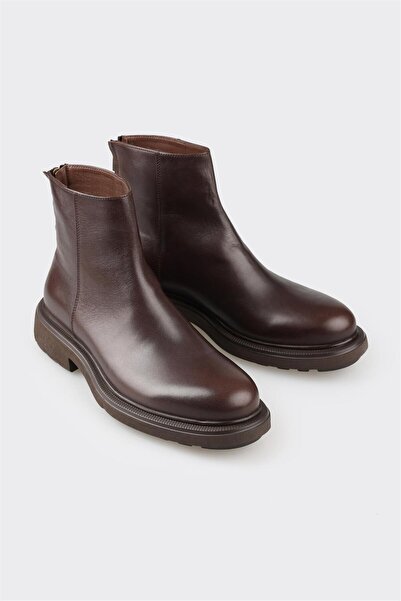 Elle Shoes Kahve Deri Erkek Günlük Bot
