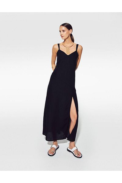 İLVİ Black Barb Women's Dress