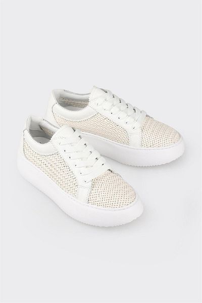 Elle Shoes Ecru Women's Sneakers