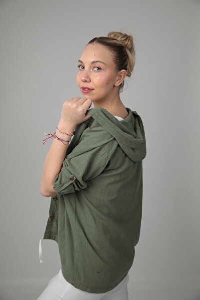 Cottoncool Women's 100% Cotton Hooded Shirt