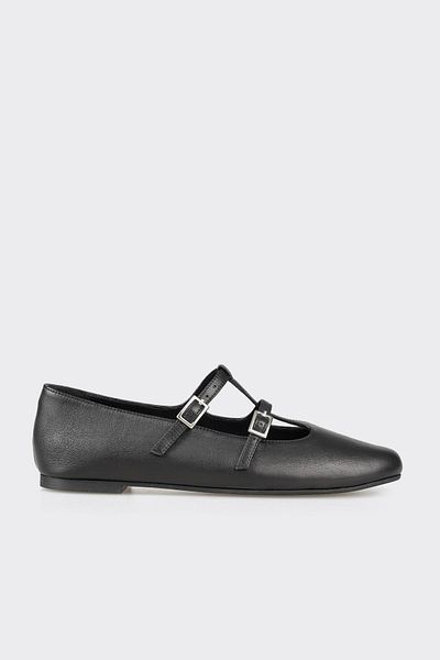 Elle Shoes Black Leather Women's Casual Shoes
