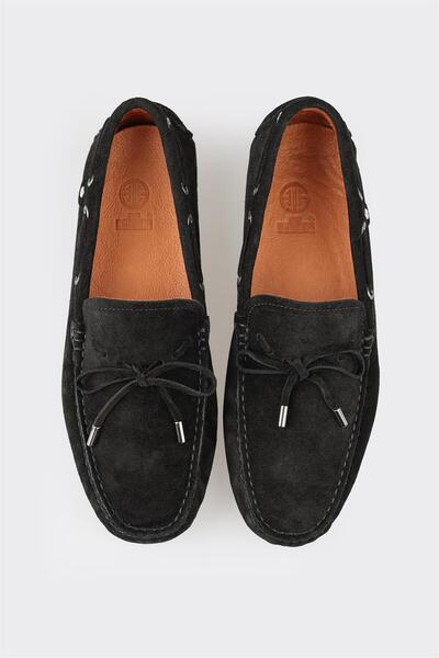 Elle Shoes Siyah Deri Erkek Loafer