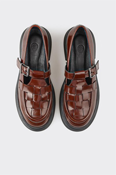 Elle Shoes Tan Leather Women's Casual Shoes