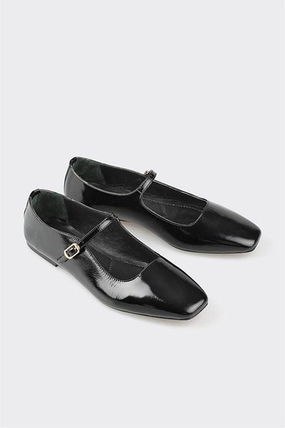 Elle Shoes Black Leather Women's Casual Shoes