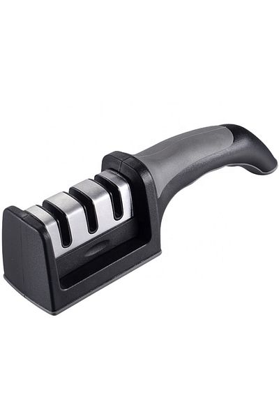 Bogadini 3 In 1 Knife Sharpener – 3-Stage Mechanism, Stainless Steel, For Kitchen