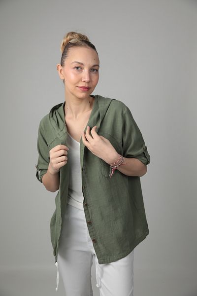 Cottoncool Cămașă cu glugă pentru femei 100% bumbac