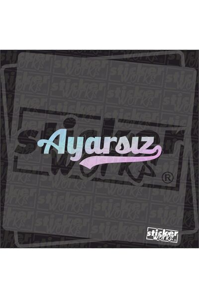 Sticker Works ملصق غير قابل للتعديل