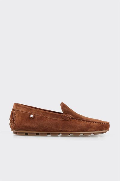Elle Shoes Tan Leather Men's Casual Shoes