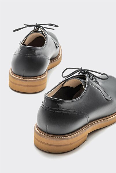 Elle Shoes Black Leather Men's Casual Shoes
