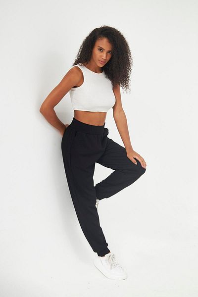 Chandraswear Black Women's Comfortable Fit Sweatpants - Vionera