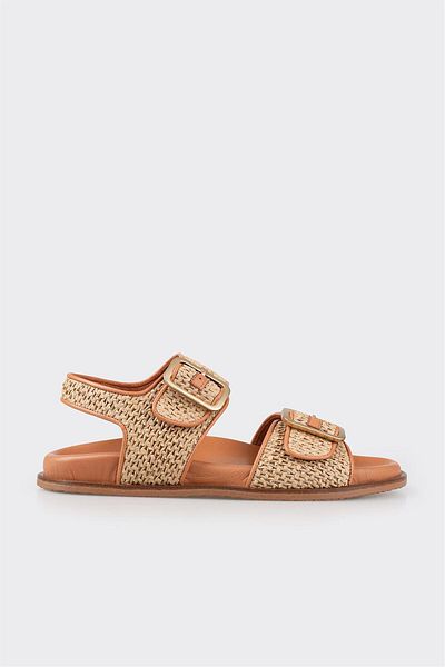 Elle Shoes Natural Women's Flat Sandals