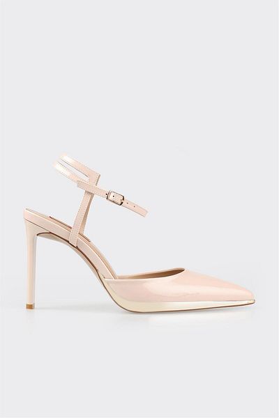 Elle Shoes Beige Women's Heeled Shoes