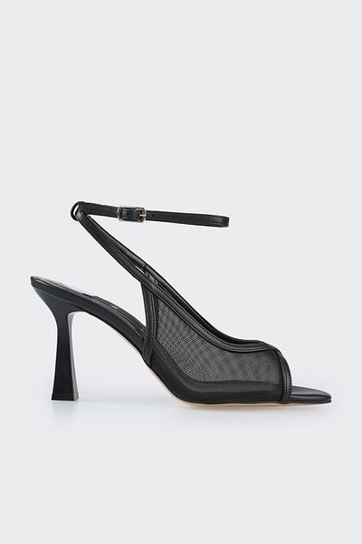 Elle Shoes Black Women's Heeled Sandals