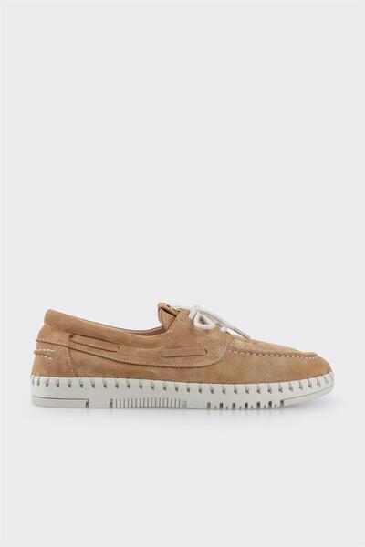 Elle Shoes Taba Deri Kadın Günlük Ayakkabı