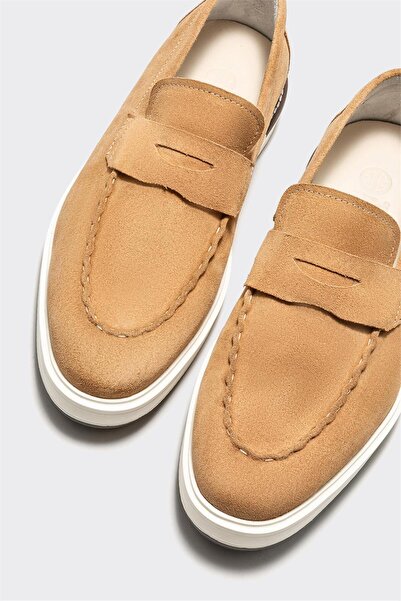 Elle Shoes Ανδρικό Loafer από δέρμα καμήλας